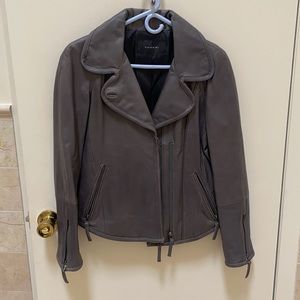 Tahari leather jacket